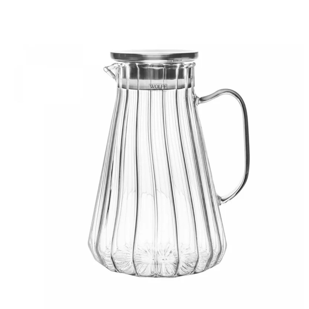 Jarra de Vidro Borossilicato Rojemac Classic com Tampa de Metal 1,7L