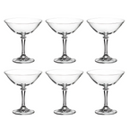 Jogo de 6 Taças de Cristal para Champanhe Coupe Branta 180ml