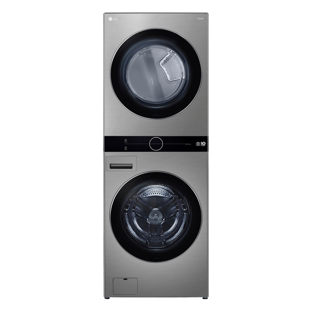 Lavadora e Secadora 17kg LG Torre WashTower AI DD Smart Inox 220V