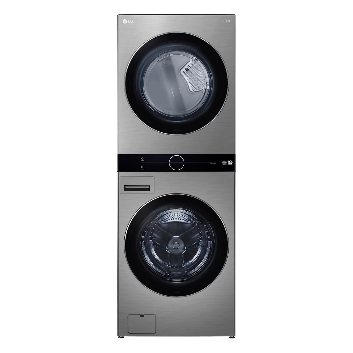 Lavadora e Secadora 17kg LG Torre WashTower AI DD Smart Inox 220V