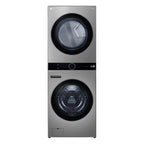 Lavadora e Secadora 17kg LG Torre WashTower AI DD Smart Inox 220V