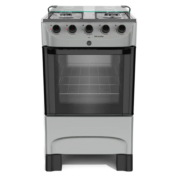 Fogão 4 Bocas Mueller MFI4BB Acendimento Automático Titânio Bivolt