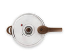 Panela de Pressão Ceramic Life Brinox 6,8L Indução Pressure Vanilla