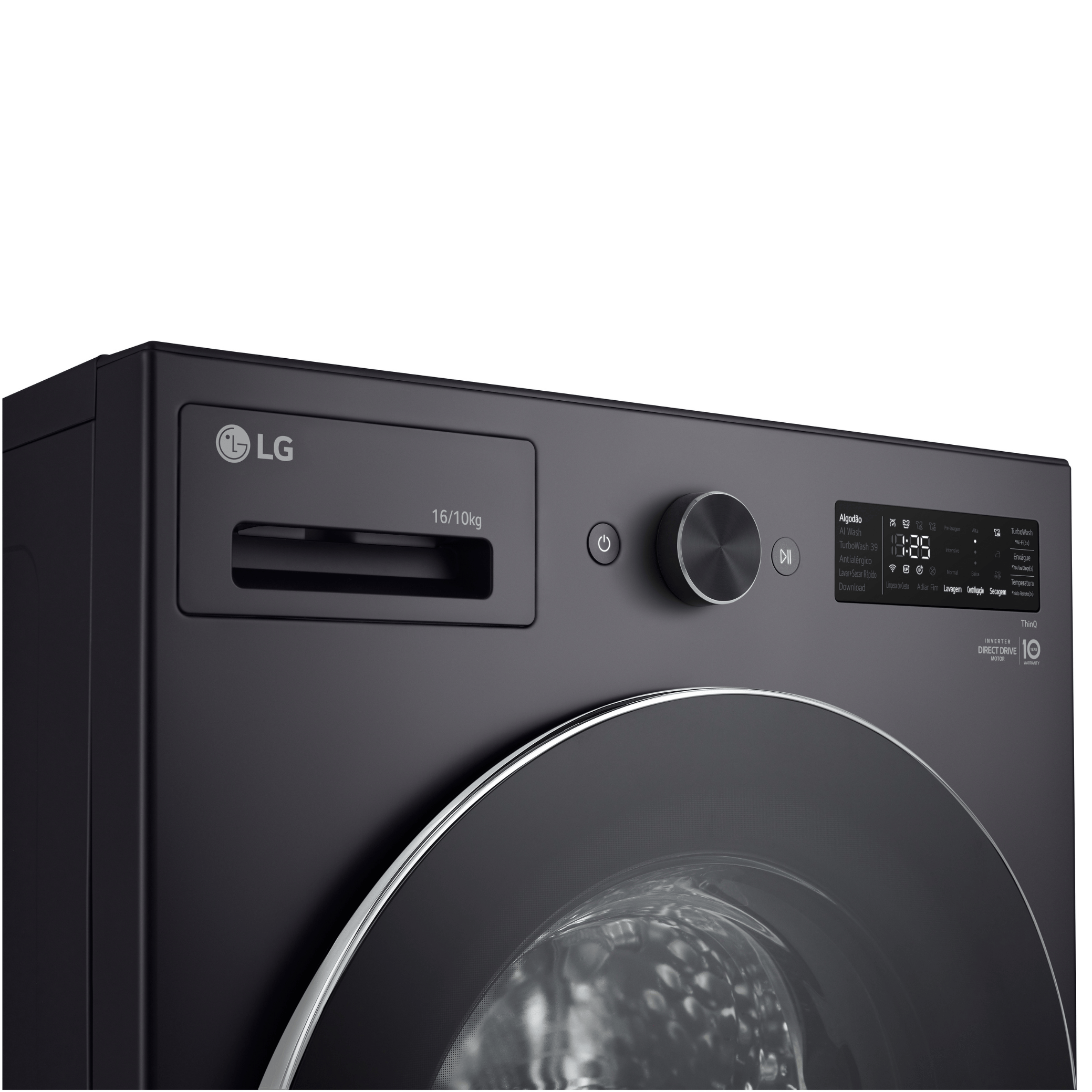 Lava e Seca Smart LG 16KG AI DD Black Inox 220V