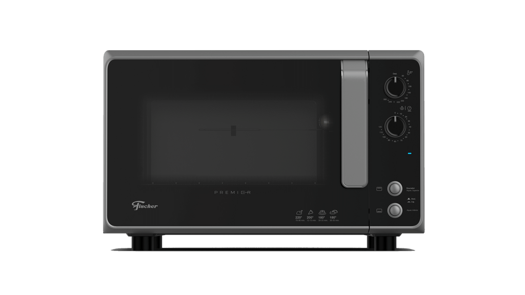 Forno de Mesa Elétrico Fischer 48L Premier com Timer 29420-70310 Silver 220V