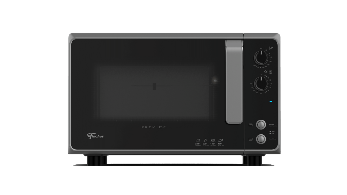 Forno de Mesa Elétrico Fischer 48L Premier com Timer 29420-70310 Silver 220V