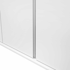 Roupeiro Loop Lopas 184cm 100% MDF 4 Portas com Pés Branco
