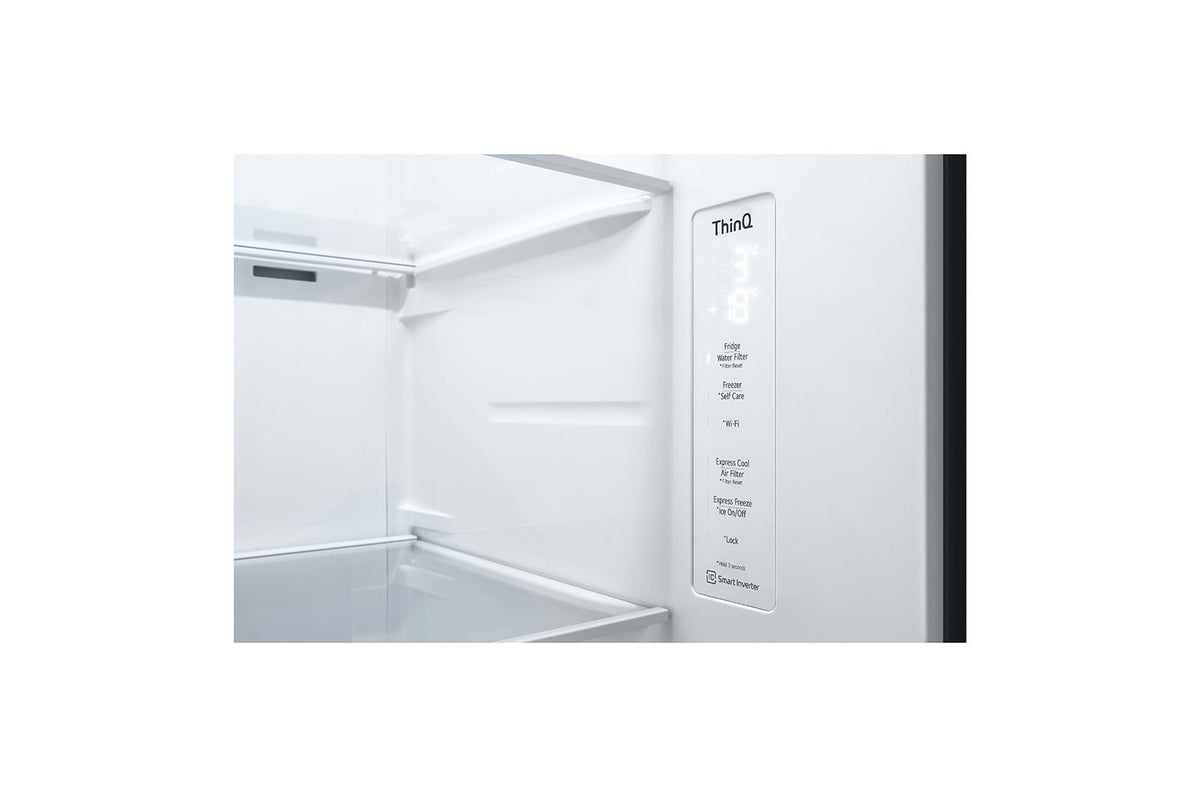 Refrigerador LG 611L Side By Side UVnano ThinQ AI Inverter Aço Escovado 220V