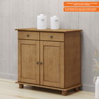Balcão Buffet Rubi Finestra 88cm 2 Portas Freijó