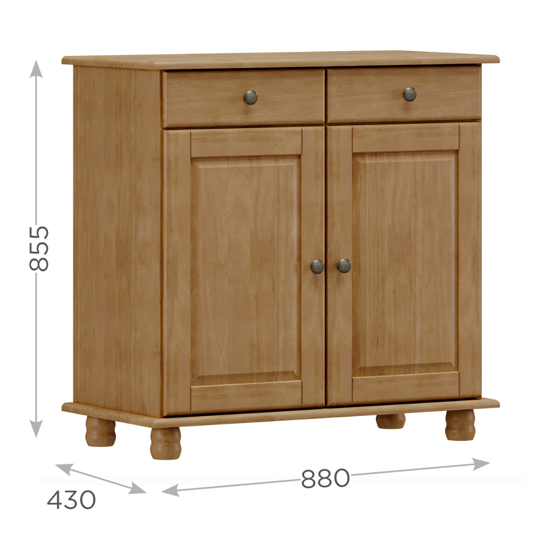 Balcão Buffet Rubi Finestra 88cm 2 Portas Freijó