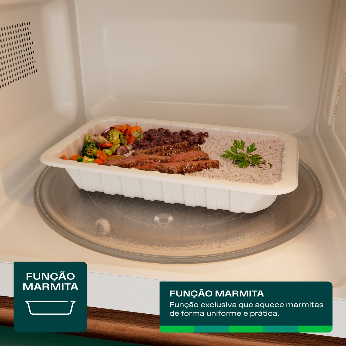 Micro-ondas Consul 23L Função Marmita CMS23AB Branco 220V