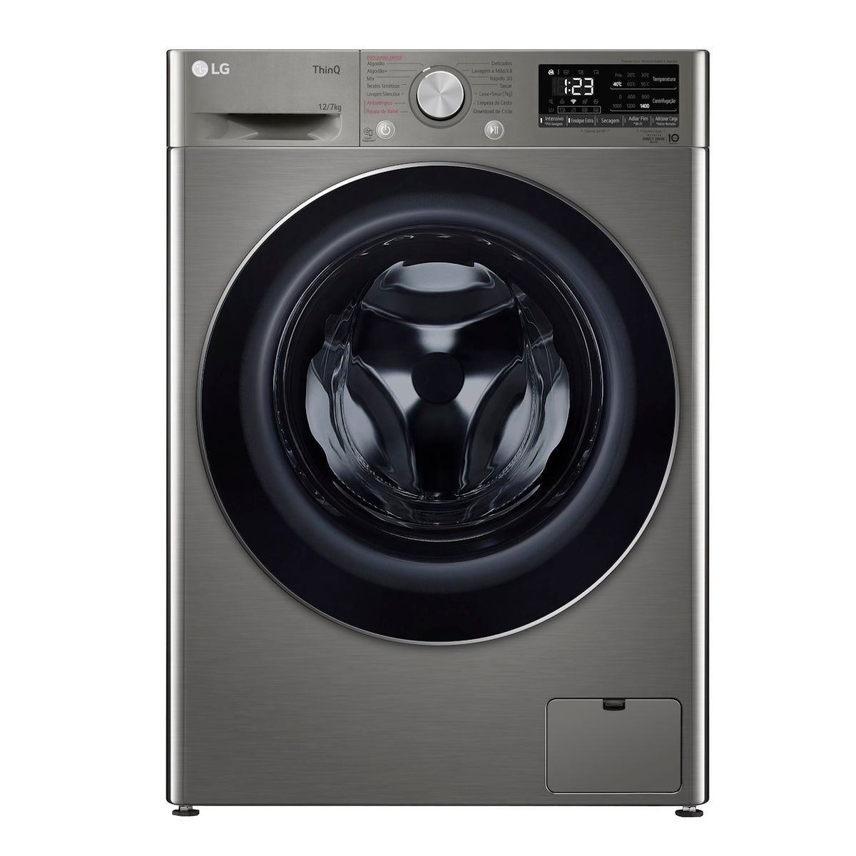 Lava e Seca LG 12KG VC4 AI DD Smart Inox 220V