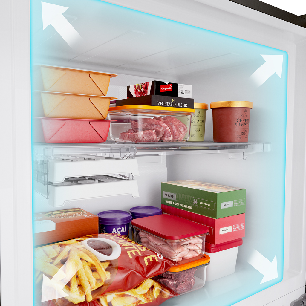 Refrigerador Brastemp 512L BRM62AK Duplex Inteligente B= Smart Cor Inox Bivolt