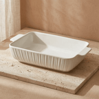 Travessa de Porcelana Full-Fit Blanc com Alça 31,5cm Branco
