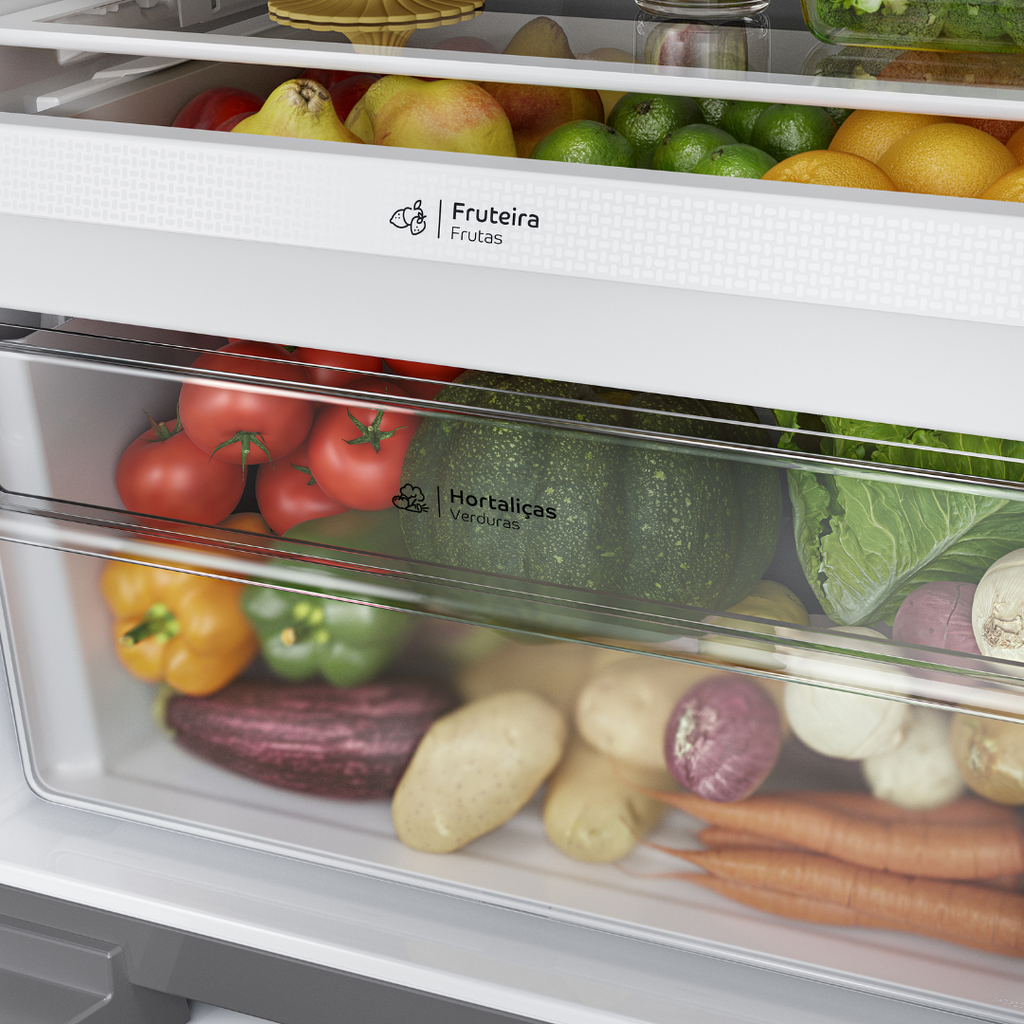 Refrigerador Consul 455L CRM56MK Duplex Inverter Inox 220V