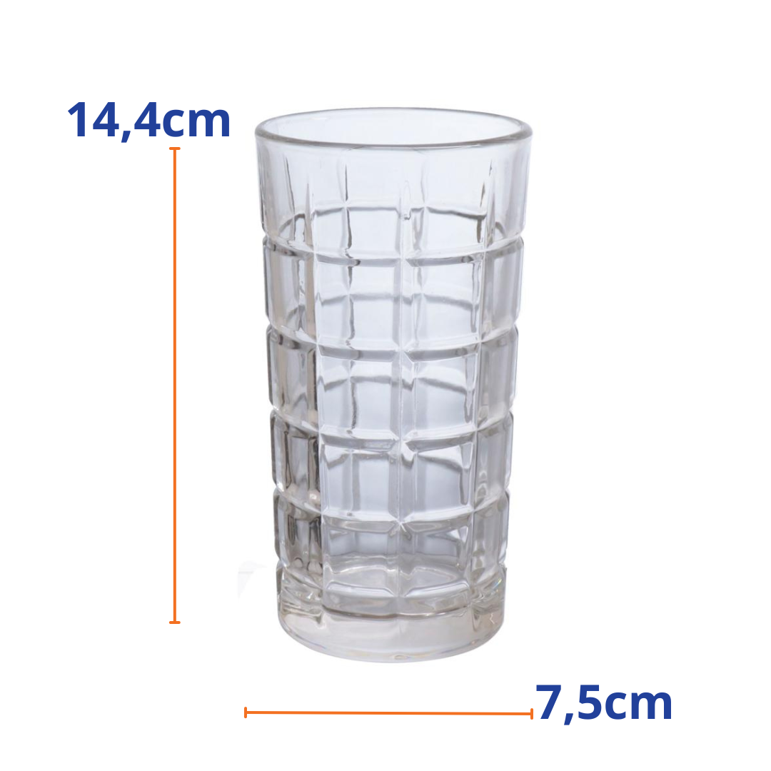 Jogo 6 Copos Etilux Ld Crisp 380ml