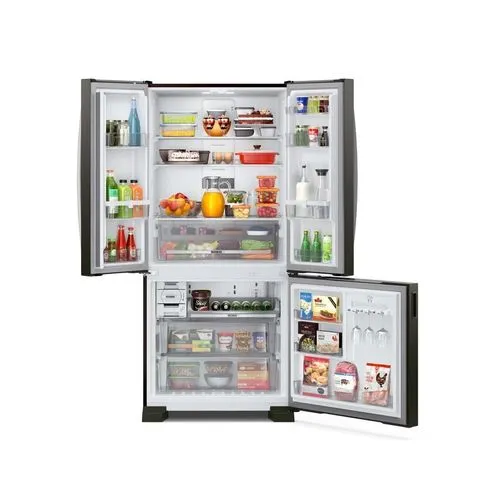 Refrigerador Brastemp 554L BRO85AE 3 Portas French Door Inverter Black Inox 220V