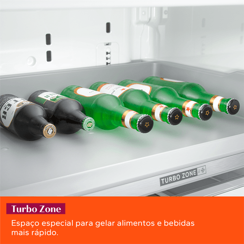 Refrigerador Brastemp 554L BRO85AE 3 Portas French Door Inverter Black Inox 220V