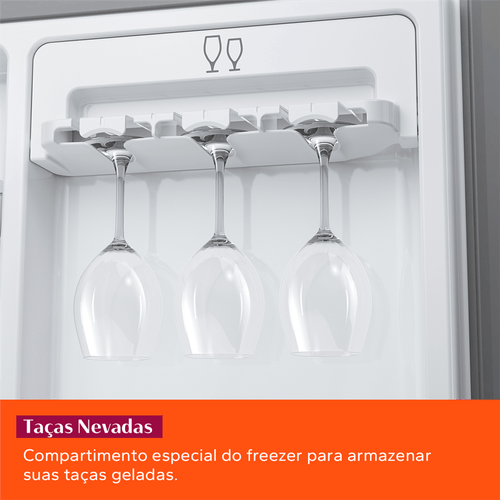 Refrigerador Brastemp 554L BRO85AE 3 Portas French Door Inverter Black Inox 220V