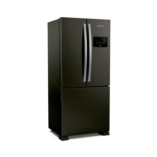Refrigerador Brastemp 554L BRO85AE 3 Portas French Door Inverter Black Inox 220V