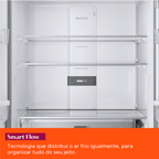 Refrigerador Brastemp 554L BRO85AE 3 Portas French Door Inverter Black Inox 220V