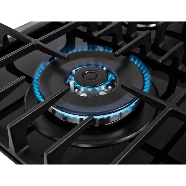 Cooktop à Gás Fischer 5 Bocas Platinium Tripla chama Trempe em Ferro Fundido 33810-92122 Vidro Preto Bivolt