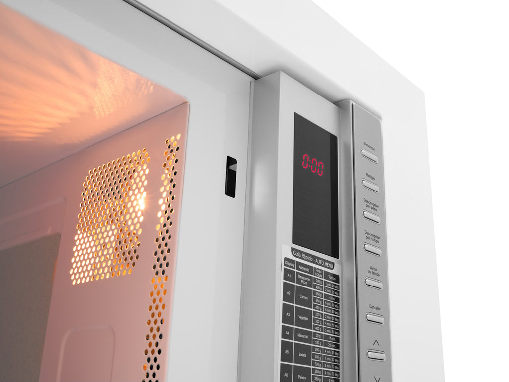 Kit Fischer de Embutir Forno Elétrico 50 Litros Infinity+Micro-ondas 25 Litros Fit Line Branco 220V