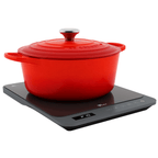 Cooktop Indução Portátil Fischer 1 Boca Mesa Vitrocerâmica Touch Screen Cinza Bivolt