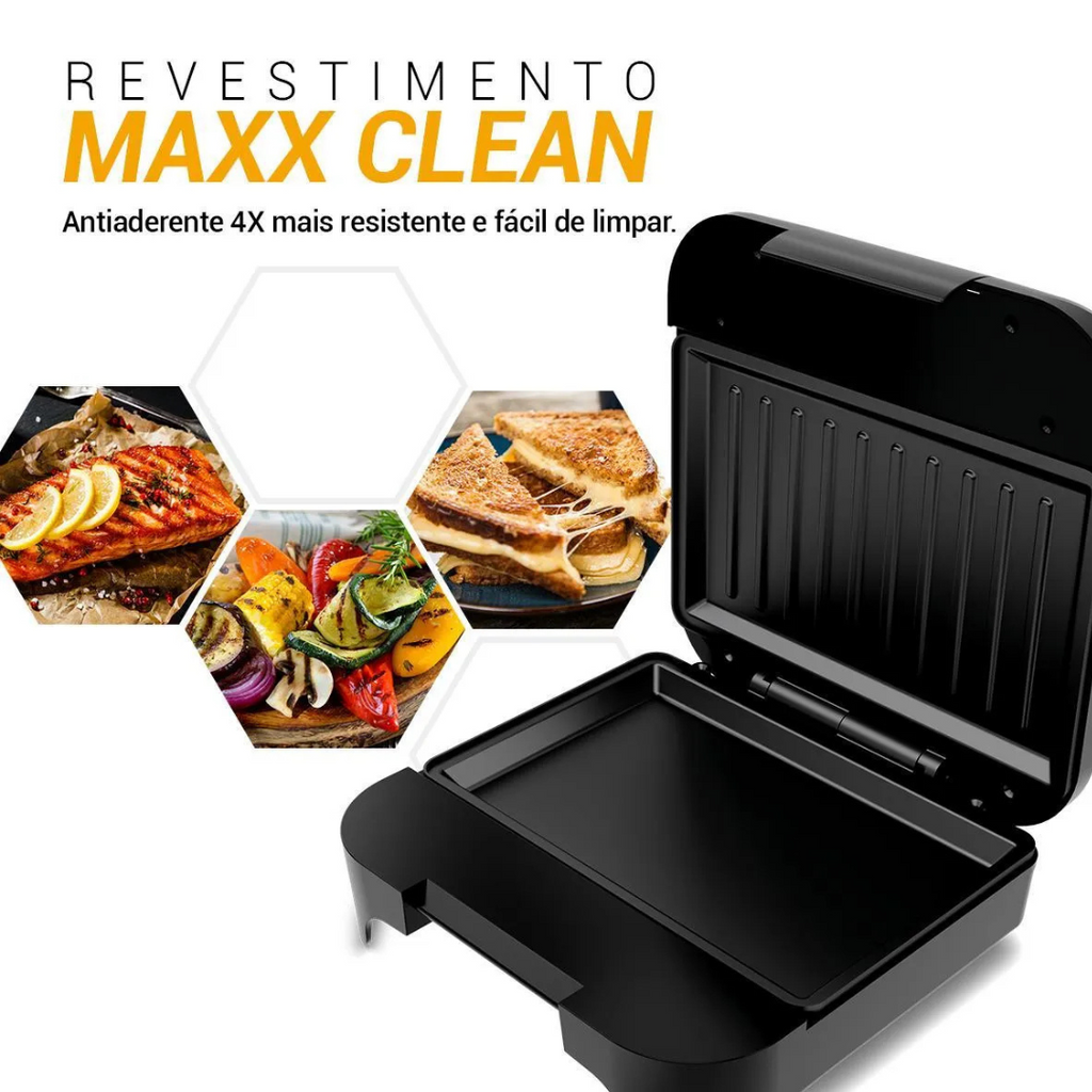 Sanduicheira e Grill Philco 2 em 1 Antiaderente 750W 220V