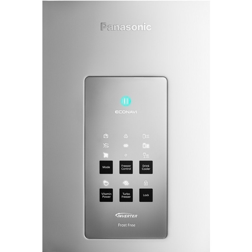 Refrigerador Panasonic 425L NR-BB53PV3WB Frost Free Duplex Tecnologia Inverter e Econavi Freezer Embaixo Branco 220V