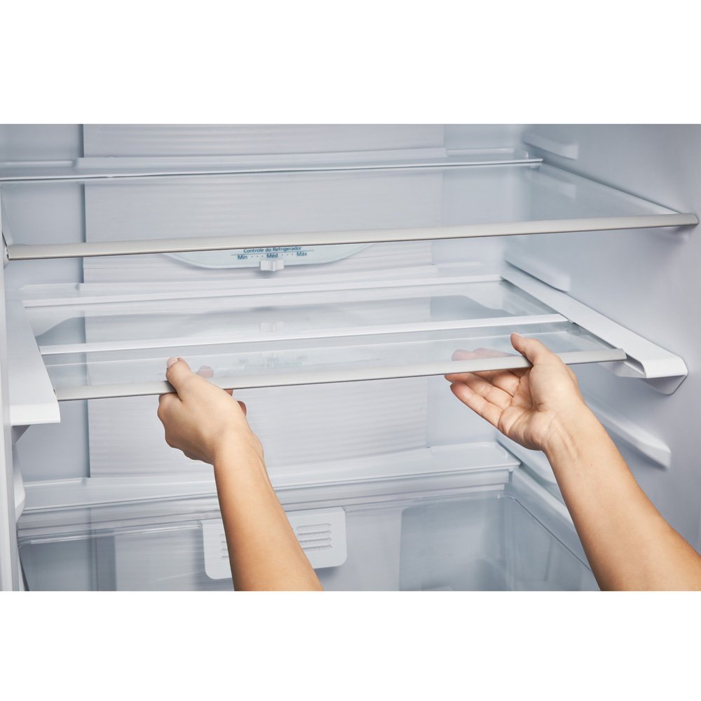 Refrigerador Panasonic 425L NR-BB53PV3WB Frost Free Duplex Tecnologia Inverter e Econavi Freezer Embaixo Branco 220V