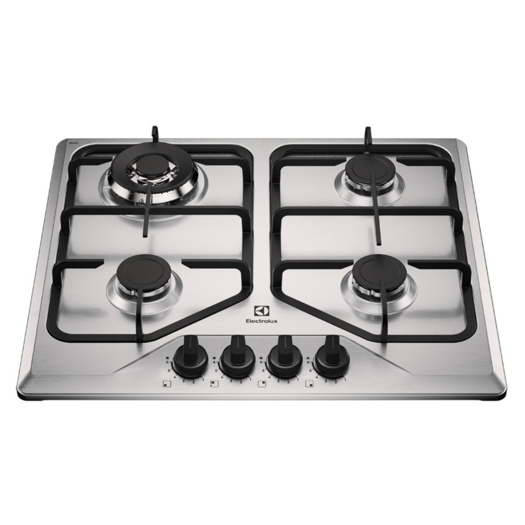 Cooktop à Gás Electrolux 4 Bocas KE4XC Multi Chama Mesa Inox Bivolt