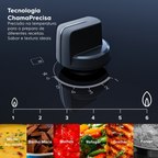 Cooktop à Gás Electrolux 4 Bocas KE4XC Multi Chama Mesa Inox Bivolt