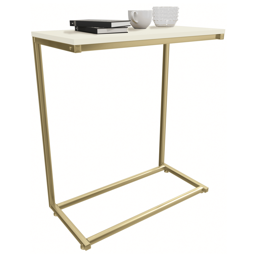 Mesa de Apoio Industrial Kappesberg LI025 Off White e Dourado