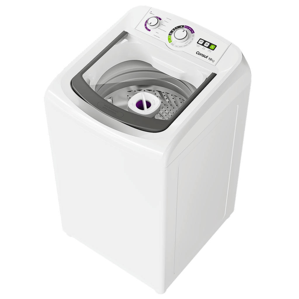 Lavadora de Roupas Consul 13Kg CWH13AB Dosagem Econômica Cesto Inox Branca 220V