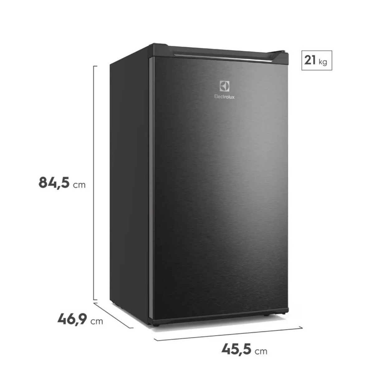 Frigobar Electrolux 95L Efficient EM90BT com Controle de Temperatura -2ºC a 10ºC Inverter Preto Bivolt