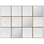 Espelho 3D Dalla Costa 100x75cm TB87 Quadrado