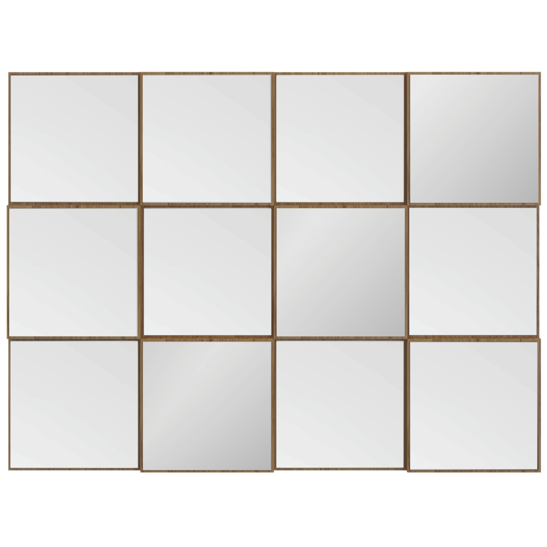 Espelho 3D Dalla Costa 100x75cm TB87 Quadrado
