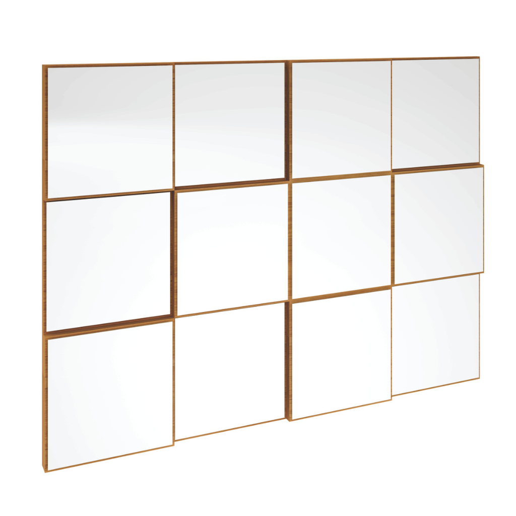 Espelho 3D Dalla Costa 100x75cm TB87 Quadrado