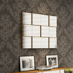 Espelho 3D Dalla Costa 100x75cm TB87 Quadrado