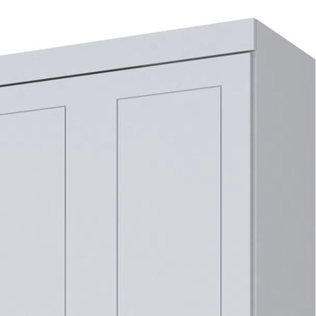 Roupeiro Americano Henn 159cm 4 Portas 4 Gavetas Branco