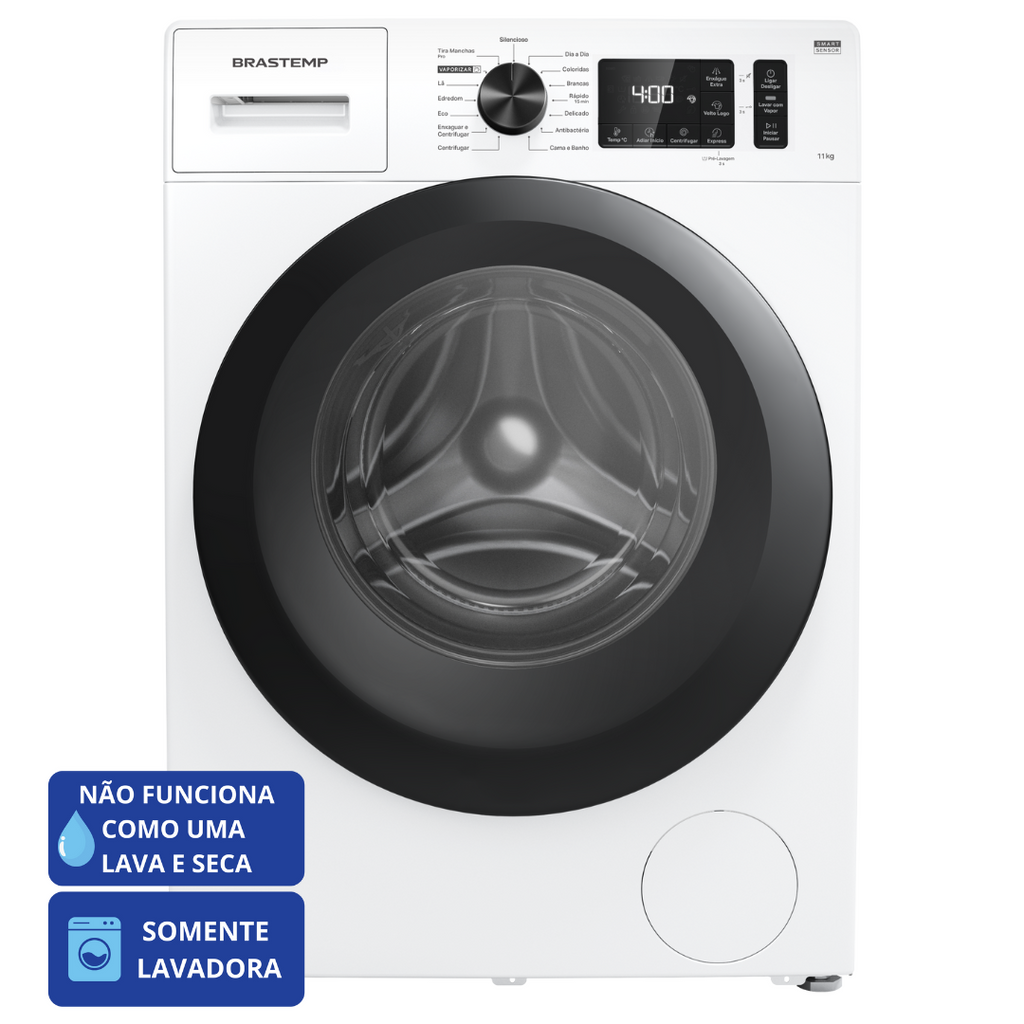 Lavadora de Roupas Brastemp 11KG BNF11AB Smart Sensor Branco 220V