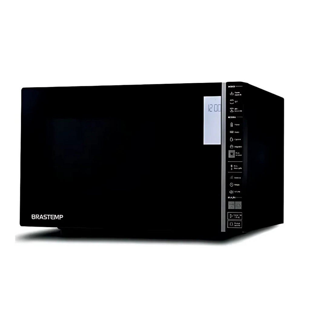 Micro-ondas Brastemp 32L Painel Integrado e Grill Preto 220V