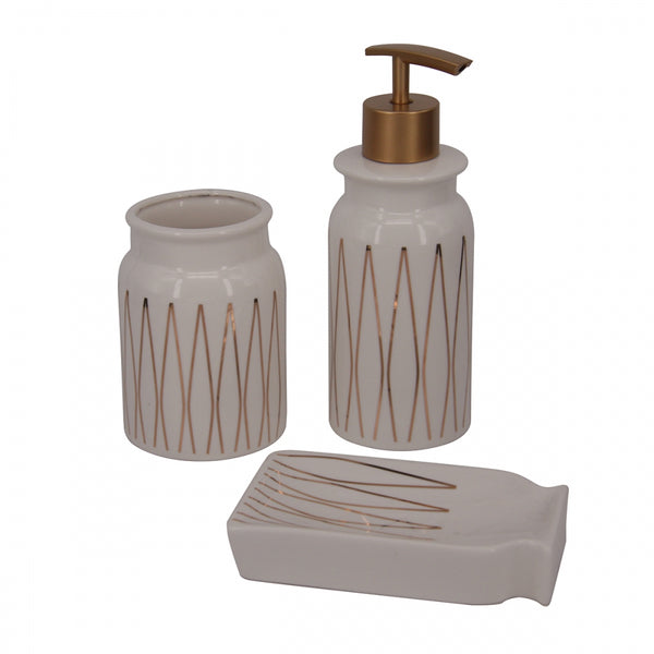 Kit de Banheiro BTC 3 Peças Branco