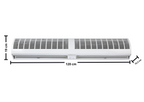 Cortina de Ar Agratto 120cm CAR12 02 com Controle Branco 220V