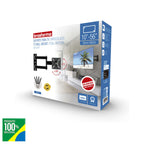 Suporte de Parede Tri Articulado Brasforma BRA4.0 para TVs de 10 a 56" LCD, LED, Plasma e 3D Preto