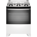 Fogão 5 Bocas Electrolux Efficient FE5IW Piso Mesa de Inox PerfectCook e VaporBake Branco Bivolt