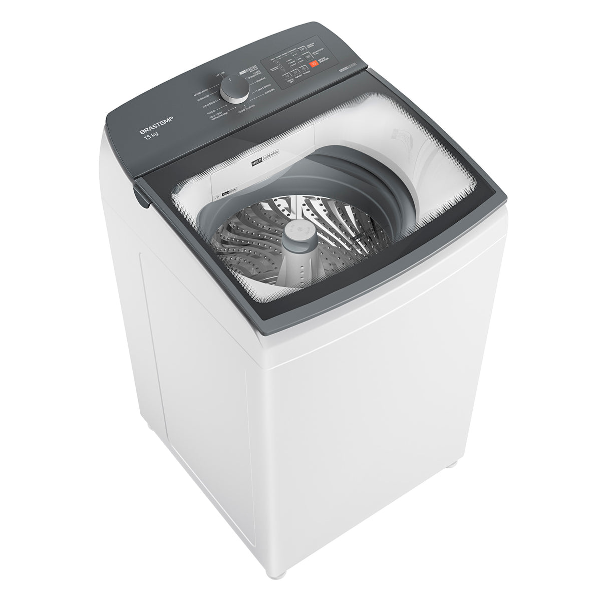 Lavadora de Roupas Brastemp Advanced 15Kg BWF15AB Cesto Inox Ciclo Antibolinha 220V