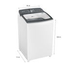 Lavadora de Roupas Brastemp Advanced 15Kg BWF15AB Cesto Inox Ciclo Antibolinha 220V