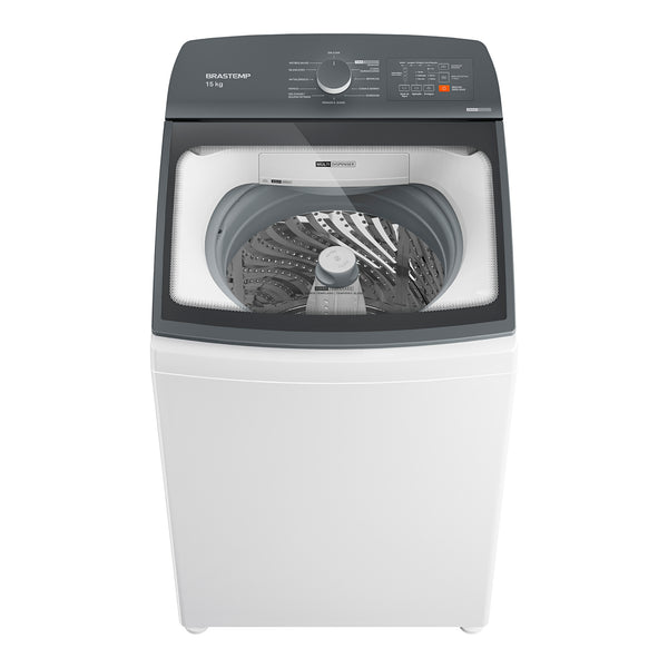 Lavadora de Roupas Brastemp Advanced 15Kg BWF15AB Cesto Inox Ciclo Antibolinha 220V
